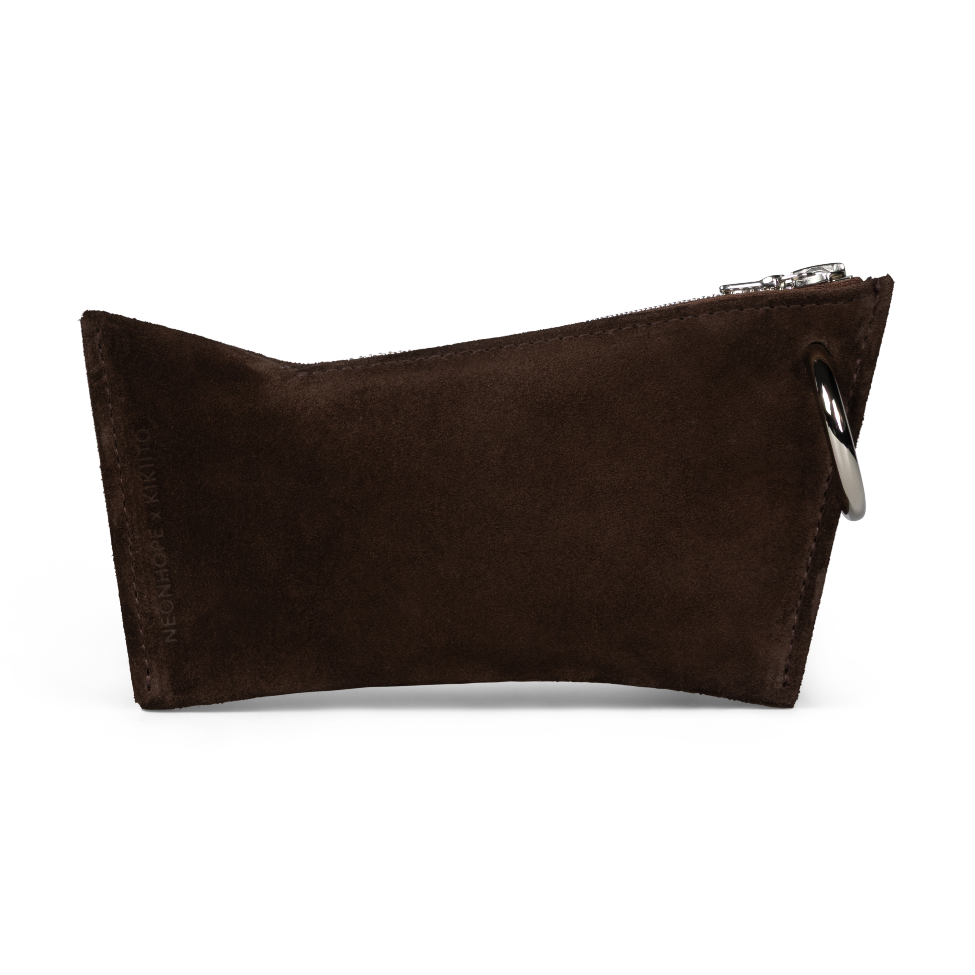 Sunglasses Pouch - brown suede