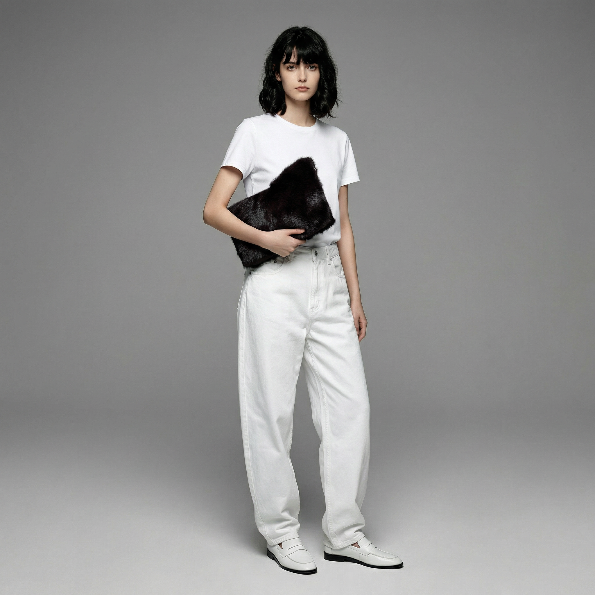 The Clutch - brown shearling