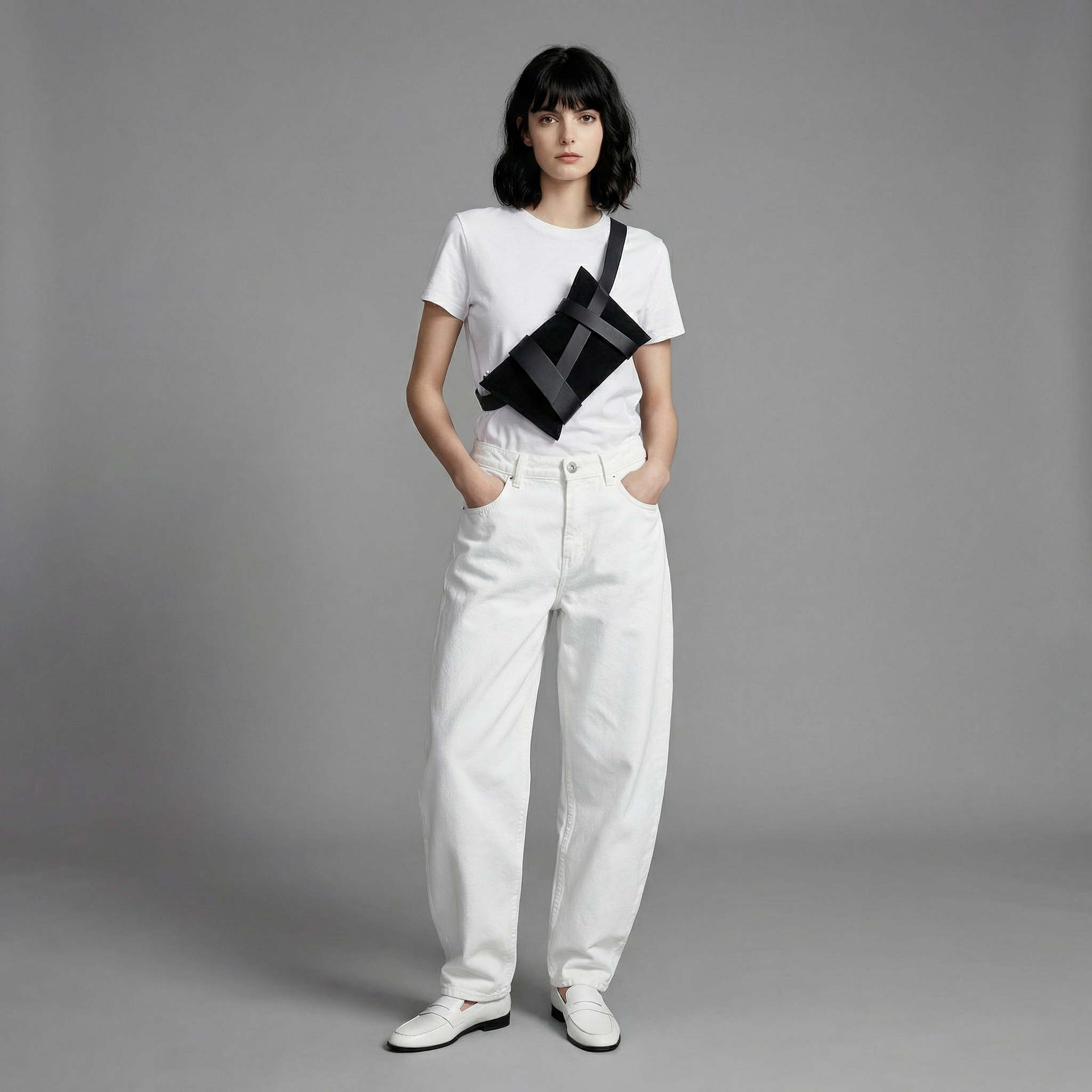 The Beltbag - black suede